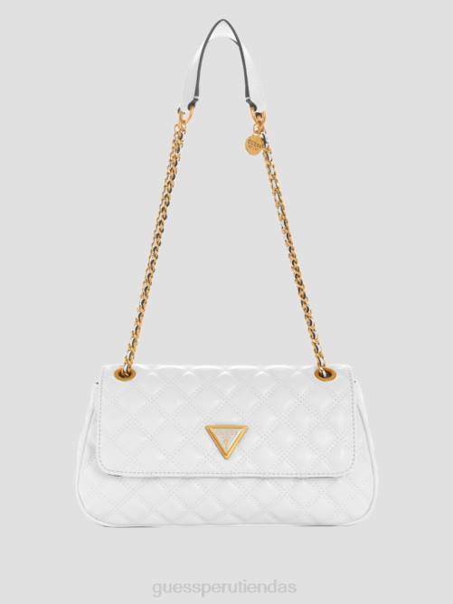 GUESS bandolera convertible giully acolchada mujer 0P8X2860 blanco multicolor bolsas