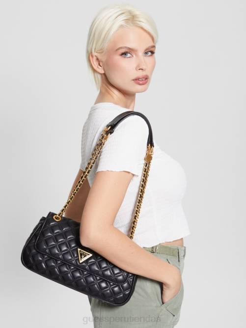 GUESS bandolera convertible giully acolchada mujer 0P8X2872 estampado floral negro bolsas