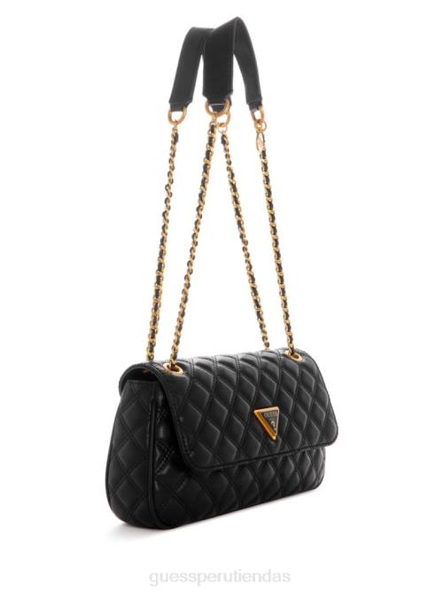 GUESS bandolera convertible giully acolchada mujer 0P8X2872 estampado floral negro bolsas