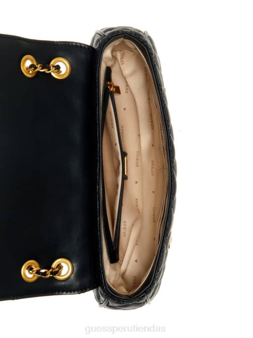 GUESS bandolera convertible giully acolchada mujer 0P8X2872 estampado floral negro bolsas