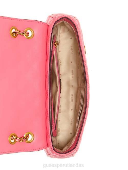 GUESS bandolera convertible giully acolchada mujer 0P8X2881 sandía bolsas
