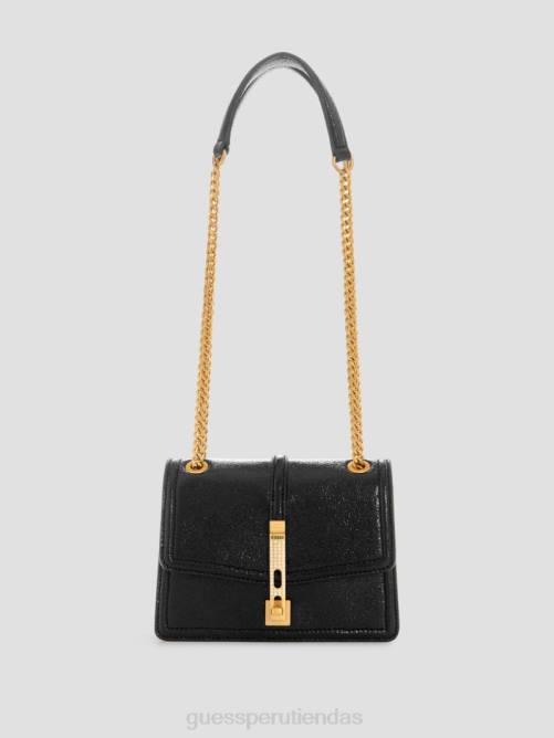 GUESS bandolera convertible mini con glamour dorado mujer 0P8X2920 estampado floral negro bolsas