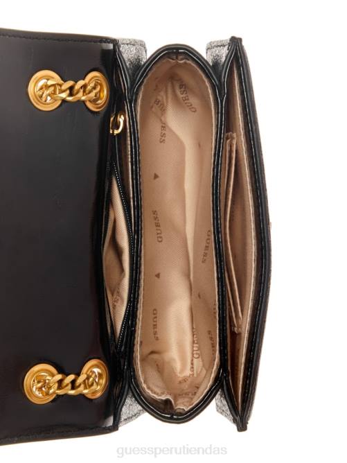 GUESS bandolera convertible mini con glamour dorado mujer 0P8X2920 estampado floral negro bolsas