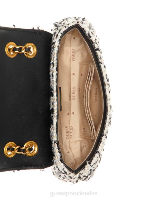 GUESS bandolera convertible mini giully tweed mujer 0P8X2856 crema múltiple bolsas