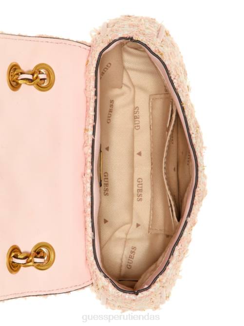 GUESS bandolera convertible mini giully tweed mujer 0P8X2913 lavado azul/palermo bolsas