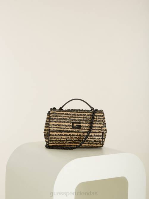 GUESS bandolera convertible pequeña kimi mujer 0P8X2899 estampado floral negro bolsas