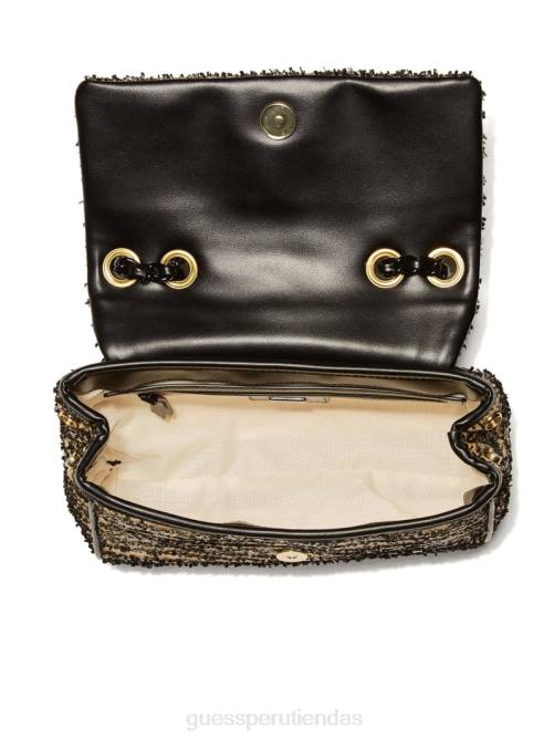 GUESS bandolera convertible pequeña kimi mujer 0P8X2899 estampado floral negro bolsas