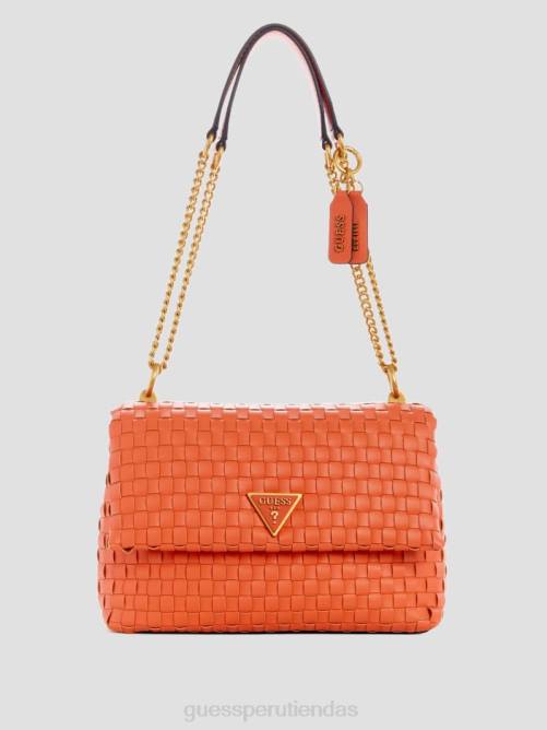 GUESS bandolera convertible tejida lisbet mujer 0P8X2770 amapola bolsas