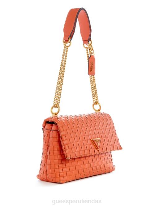 GUESS bandolera convertible tejida lisbet mujer 0P8X2770 amapola bolsas
