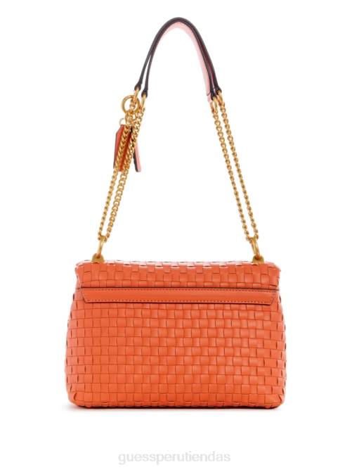 GUESS bandolera convertible tejida lisbet mujer 0P8X2770 amapola bolsas