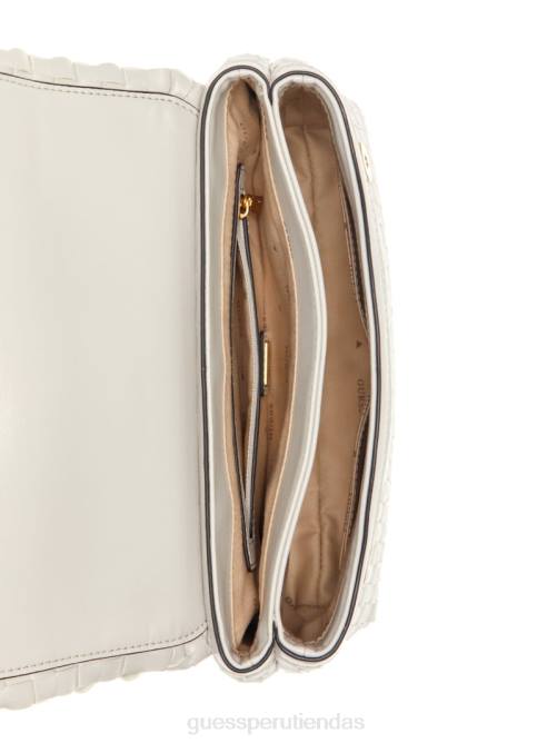 GUESS bandolera convertible tejida lisbet mujer 0P8X2808 blanco bolsas
