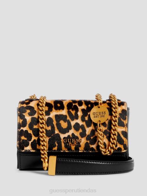 GUESS bandolera iseline mini con cebra mujer 0P8X2806 leopardo bolsas