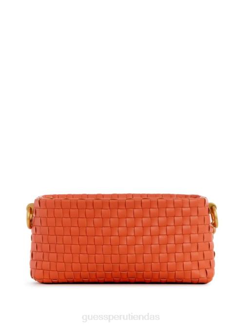 GUESS bandolera lisbet tejida mini con cremallera en la parte superior mujer 0P8X2811 amapola bolsas
