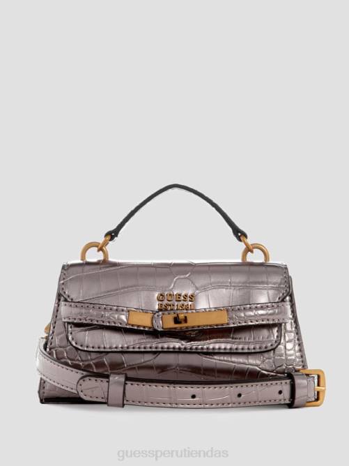 GUESS bandolera micro mini enisa mujer 0P8X2888 estaño bolsas