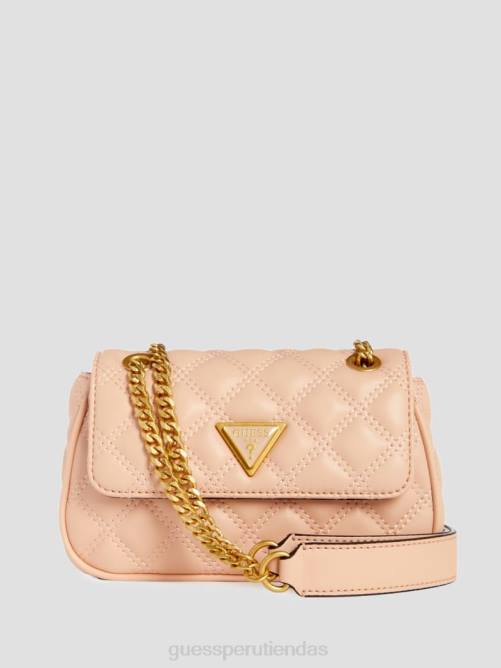 GUESS bandolera mini convertible giully mujer 0P8X2853 crema de albaricoque bolsas