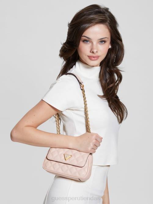 GUESS bandolera mini convertible giully mujer 0P8X2853 crema de albaricoque bolsas