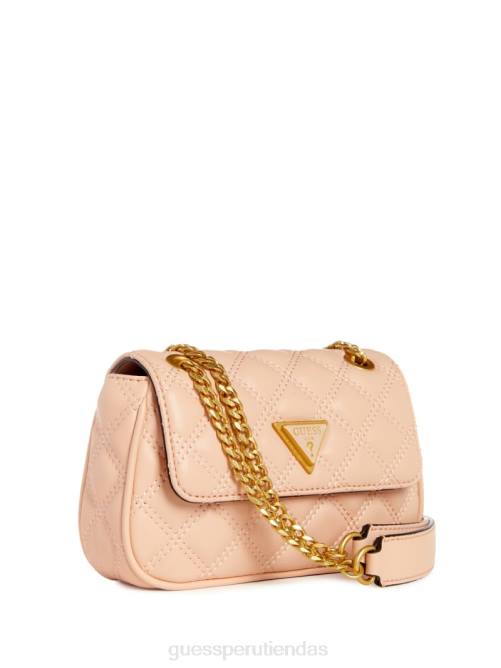 GUESS bandolera mini convertible giully mujer 0P8X2853 crema de albaricoque bolsas