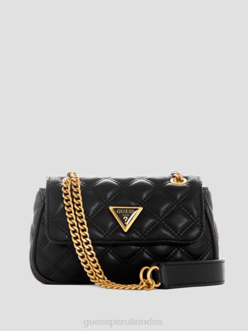 GUESS bandolera mini convertible giully mujer 0P8X2865 estampado floral negro bolsas
