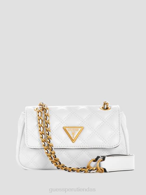 GUESS bandolera mini convertible giully mujer 0P8X2905 blanco multicolor bolsas