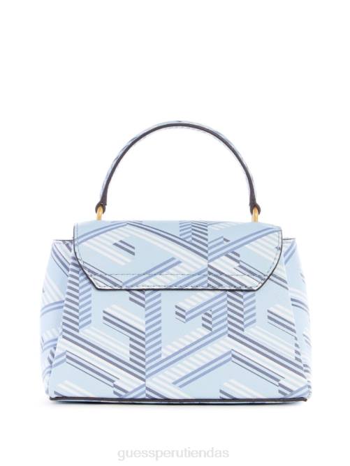 GUESS bandolera mini montreal g cube mujer 0P8X2774 logotipo azul hielo bolsas