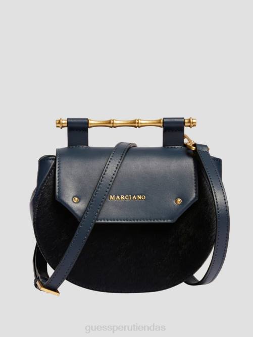 GUESS bandolera pequeña alia de piel redondeada mujer 0P8X2944 azul oscuro bolsas