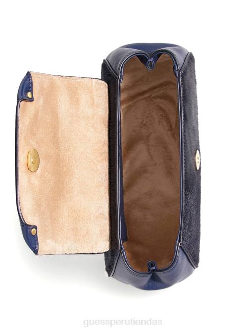 GUESS bandolera pequeña alia de piel redondeada mujer 0P8X2944 azul oscuro bolsas