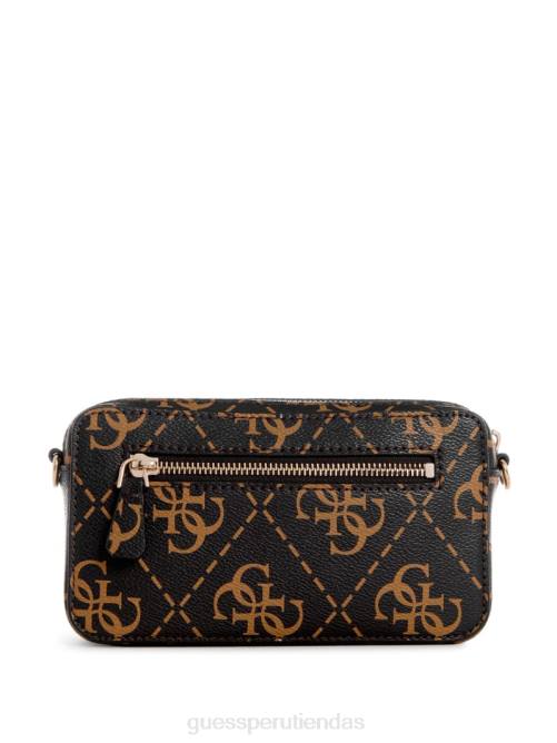 GUESS bandolera rea ​​quattro g mini cámara mujer 0P8X2754 marrón múltiple bolsas