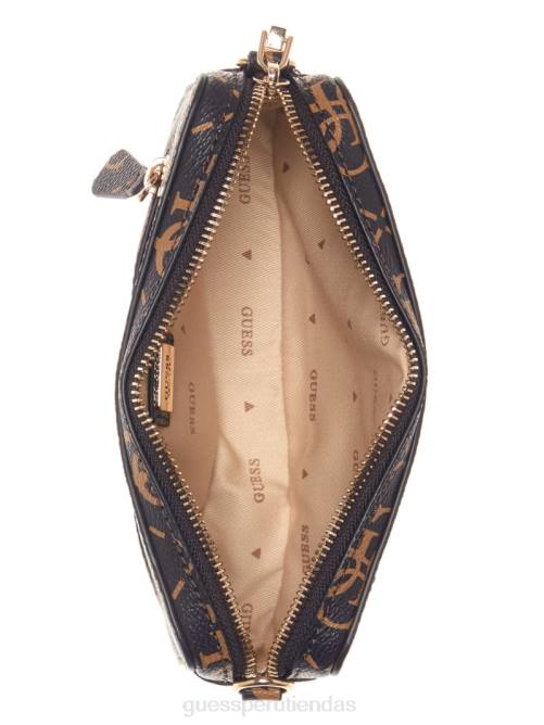 GUESS bandolera rea ​​quattro g mini cámara mujer 0P8X2754 marrón múltiple bolsas