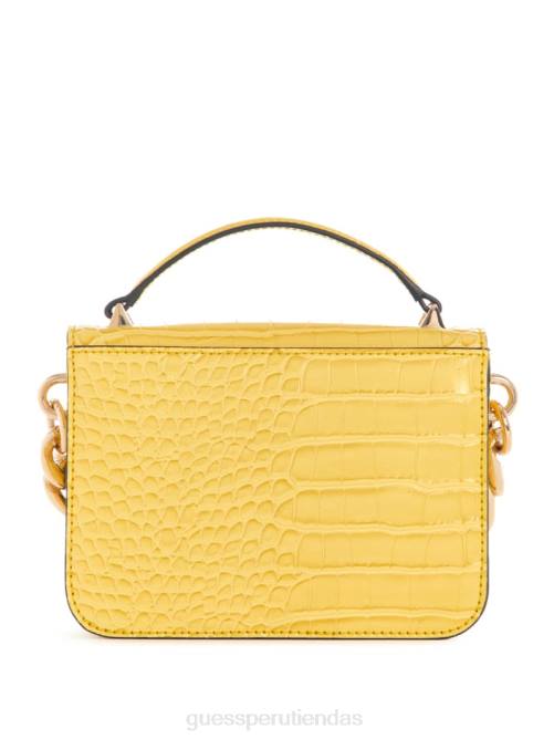 GUESS bandolera retour mini con asa superior mujer 0P8X2847 amarillo bolsas