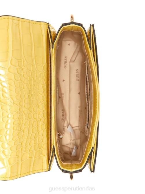 GUESS bandolera retour mini con asa superior mujer 0P8X2847 amarillo bolsas