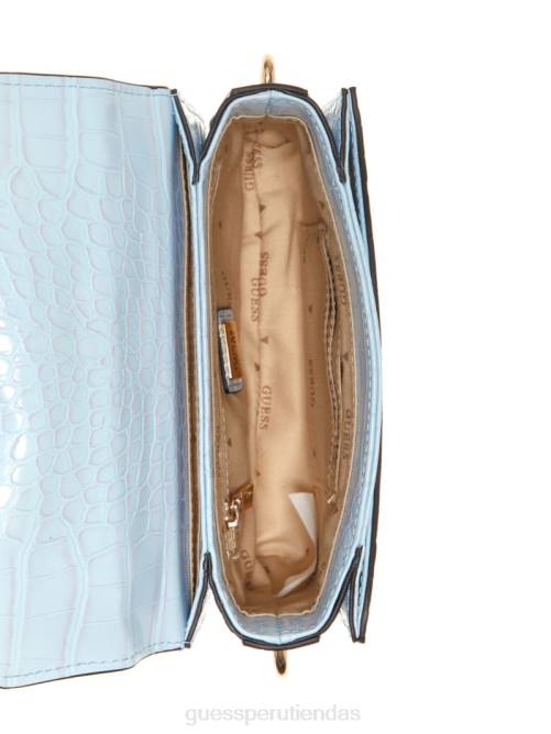 GUESS bandolera retour mini con asa superior mujer 0P8X2861 azul pálido bolsas