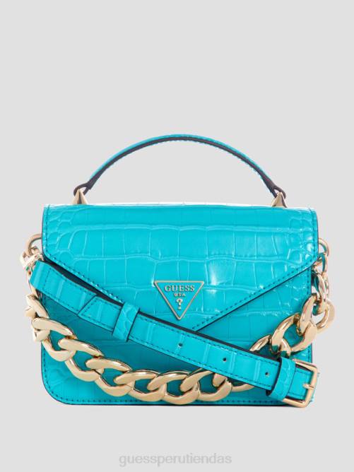 GUESS bandolera retour mini con asa superior mujer 0P8X2906 turquesa bolsas