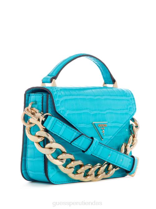 GUESS bandolera retour mini con asa superior mujer 0P8X2906 turquesa bolsas