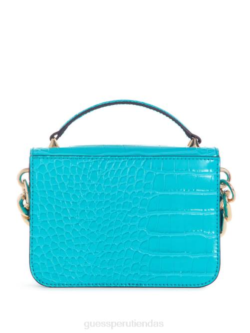 GUESS bandolera retour mini con asa superior mujer 0P8X2906 turquesa bolsas