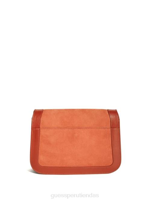 GUESS bandolera thea de cuero con mini solapa mujer 0P8X2916 Rusia bolsas