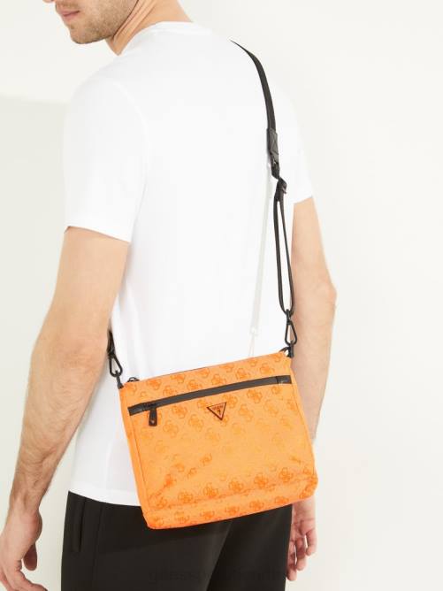 GUESS bandolera vezzola de nailon mujer 0P8X3247 naranja bolsas