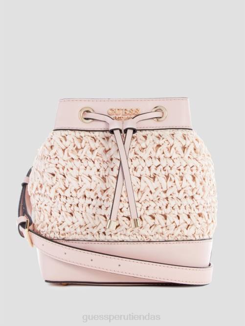 GUESS bolso bombonera de paja de crochet liguria mujer 0P8X2960 teñir bolsas