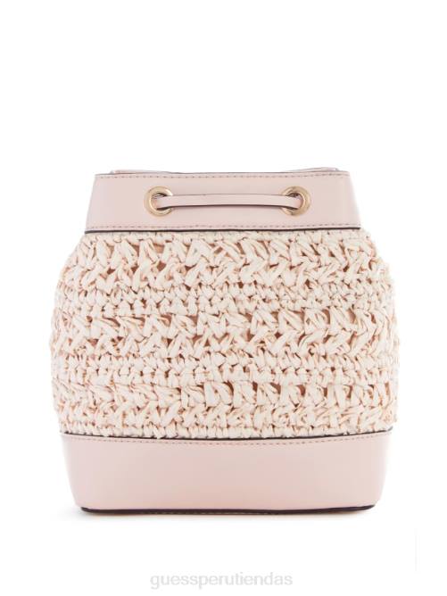 GUESS bolso bombonera de paja de crochet liguria mujer 0P8X2960 teñir bolsas