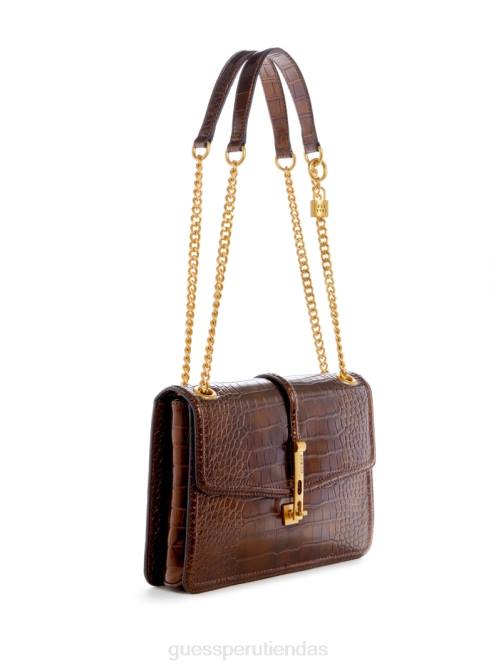 GUESS bolso convertible james de cocodrilo mujer 0P8X2764 bronce bolsas