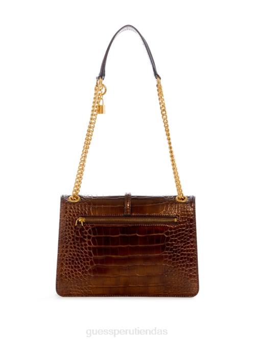 GUESS bolso convertible james de cocodrilo mujer 0P8X2764 bronce bolsas