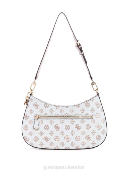 GUESS bolso de hombro noelle con logo y peonías mujer 0P8X2945 sauce bolsas