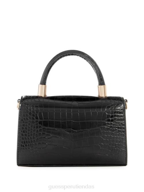GUESS bolso rock con asa superior mujer 0P8X2787 estampado floral negro bolsas