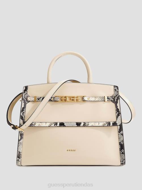 GUESS bolso satchel cristina mediano de piel mujer 0P8X2849 multi bolsas