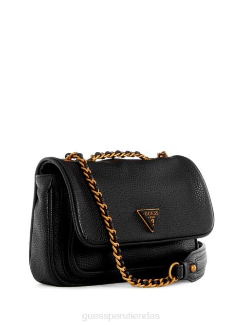 GUESS bolso becci mini convertible mujer 0P8X2795 estampado floral negro bolsas