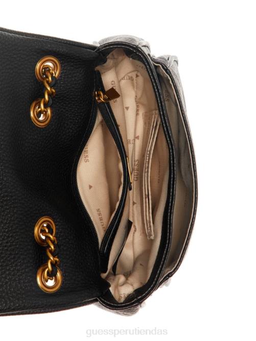 GUESS bolso becci mini convertible mujer 0P8X2795 estampado floral negro bolsas