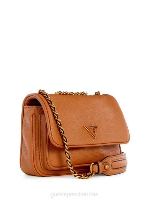 GUESS bolso becci mini convertible mujer 0P8X2796 coñac bolsas