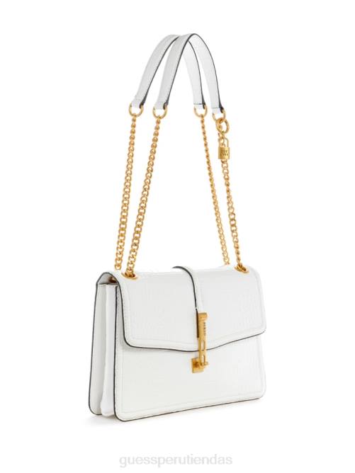 GUESS bolso convertible james de cocodrilo mujer 0P8X2844 blanco multicolor bolsas