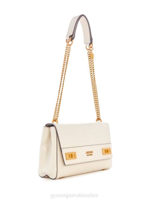 GUESS bolso convertible katey lagarto mujer 0P8X2762 blanco bolsas