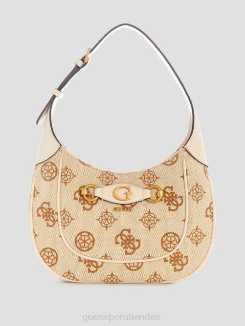 GUESS bolso hobo izzy con logo mujer 0P8X3025 logotipo de bellini bolsas