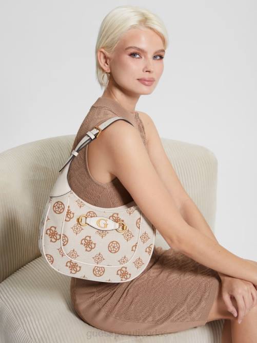 GUESS bolso hobo izzy con logo mujer 0P8X3025 logotipo de bellini bolsas